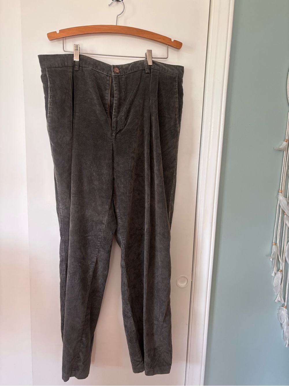 Vintage Hunt Club Men's Corduroy Trousers - Dark Gray